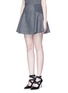 Front View - Click To Enlarge - ALICE & OLIVIA - 'Elsie' knit effect flare skirt