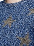 Detail View - Click To Enlarge - VALENTINO GARAVANI - Metallic star intarsia mouliné knit sweater