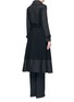 Back View - Click To Enlarge - ALEXANDER MCQUEEN - Cotton patchwork felted virgin wool military coat