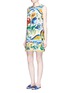 Figure View - Click To Enlarge - - - Maiolica print floral brocade A-line dress