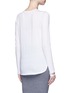 Back View - Click To Enlarge - HELMUT LANG - 'Detached cuff' cotton-cashmere T-shirt