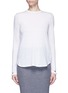 Main View - Click To Enlarge - HELMUT LANG - 'Detached cuff' cotton-cashmere T-shirt