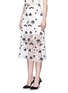 Front View - Click To Enlarge - ALICE & OLIVIA - 'Ophelia' floral guipure lace midi skirt