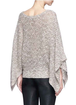 Back View - Click To Enlarge - ALICE & OLIVIA - 'Emberle' mélange knit poncho