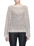 Main View - Click To Enlarge - ALICE & OLIVIA - 'Emberle' mélange knit poncho