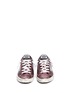 Front View - Click To Enlarge - GOLDEN GOOSE - 'Superstar' smudged metallic leather sneakers