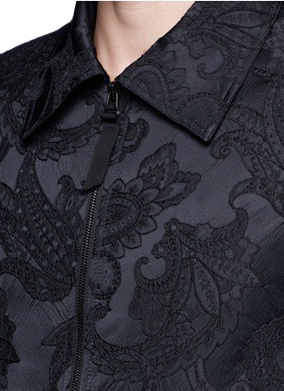 Detail View - Click To Enlarge - ALEXANDER MCQUEEN - Paisley jacquard blouson jacket