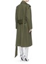 Back View - Click To Enlarge - BALENCIAGA - Cotton twill trench coat