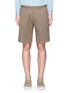 Main View - Click To Enlarge - CANALI - Cotton-linen drawstring shorts