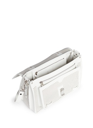 Detail View - Click To Enlarge - PROENZA SCHOULER - 'PS1' medium perforated leather satchel