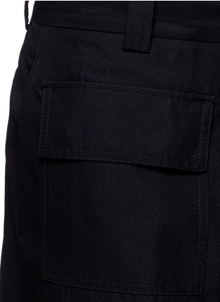 Detail View - Click To Enlarge - MARNI - Wide leg jacquard shorts