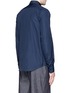 Back View - Click To Enlarge - MARNI - Chest stripe cotton poplin shirt