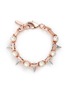 Main View - Click To Enlarge - JOOMI LIM - 'Lady Rebel' double row faux pearl spike bracelet