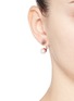 Figure View - Click To Enlarge - JOOMI LIM - 'Lady Rebel' spike stud floating pearl earring set