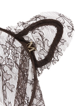 Detail View - Click To Enlarge - MAISON MICHEL - 'Heidi' cat ear lace veil headband