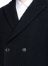Detail View - Click To Enlarge - MAURO GRIFONI - Peaked lapel wool blend coat