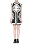 Main View - Click To Enlarge - KTZ - Bonded Roman statue embroidery shift dress