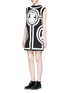Figure View - Click To Enlarge - KTZ - Bonded Roman statue embroidery shift dress