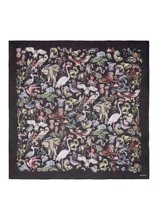 Main View - Click To Enlarge - VALENTINO GARAVANI - 'Animal Kingdom' print silk georgette scarf