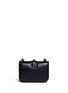 Back View - Click To Enlarge - VALENTINO GARAVANI - 'Rockstud Noir' small leather chain bag