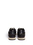 Back View - Click To Enlarge - VALENTINO GARAVANI - Leather combo lace sneakers