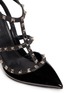 Detail View - Click To Enlarge - VALENTINO GARAVANI - 'Rockstud Noir' caged patent leather pumps