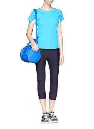 Figure View - Click To Enlarge - HU-NU - Two-way collar T-shirt
