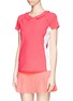 Front View - Click To Enlarge - HU-NU - Two-way collar T-shirt