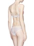 Back View - Click To Enlarge - L'AGENT - 'Alleta' schiffli tulle tanga briefs