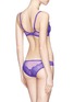 Back View - Click To Enlarge - L'AGENT - 'Vanesa' lace tulle mini briefs