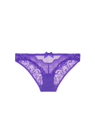 Main View - Click To Enlarge - L'AGENT - 'Vanesa' lace tulle mini briefs