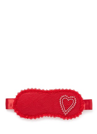Main View - Click To Enlarge - L'AGENT - Esthar' heart embroidery lace eye mask