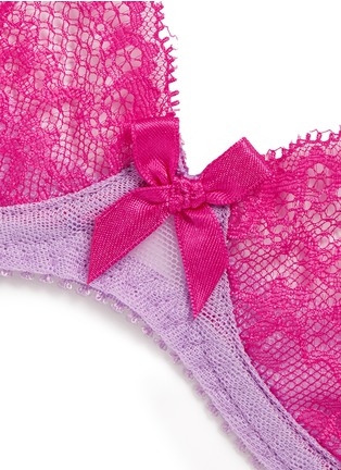 Detail View - Click To Enlarge - L'AGENT - 'Felicitia' unpadded lace plunge bra