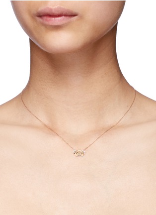 Detail View - Click To Enlarge - BAO BAO WAN - Little Pig' 18k gold diamond necklace