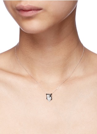 Detail View - Click To Enlarge - BAO BAO WAN - Little Owl' 18k gold diamond necklace