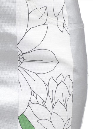 Detail View - Click To Enlarge - 3.1 PHILLIP LIM - Floral and metallic stripe pencil skirt