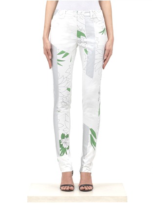 Main View - Click To Enlarge - 3.1 PHILLIP LIM - Floral and metallic stripe skinny jeans
