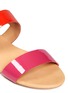 Detail View - Click To Enlarge - PEDDER RED - Colour-block patent leather sandals