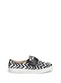 Main View - Click To Enlarge - PEDDER RED - Zigzag print slip-ons
