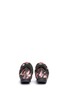 Back View - Click To Enlarge - GIVENCHY - Collage floral print leather flats