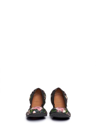 Figure View - Click To Enlarge - GIVENCHY - Collage floral print leather flats