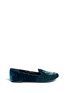 Main View - Click To Enlarge - MARC BY MARC JACOBS - Owl velvet slip-ons