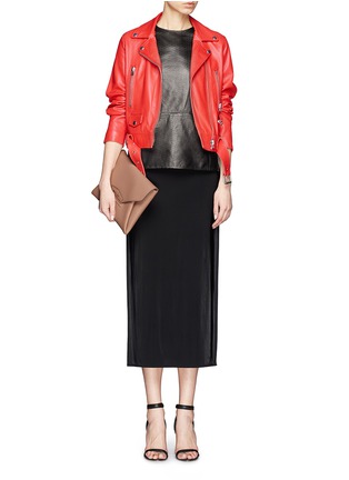 Figure View - Click To Enlarge - GIVENCHY - Antigona leather envelope clutch