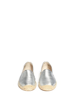 Figure View - Click To Enlarge - SAM EDELMAN - Lynn metallic leather espadrilles