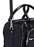 Detail View - Click To Enlarge - ALEXANDER WANG - Euge mesh pattern zip detail leather satchel