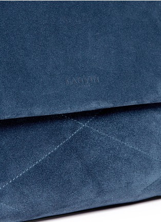 Detail View - Click To Enlarge - LANVIN - 'Sugar' medium quilted suede shoulder bag