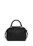 Back View - Click To Enlarge - LANVIN - Trilogy croc embossed leather bowling bag