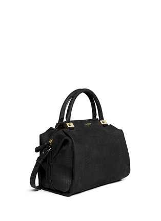 Figure View - Click To Enlarge - LANVIN - Trilogy croc embossed leather bowling bag