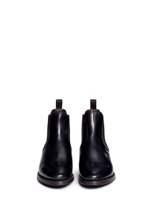Front View - Click To Enlarge - PROJECT TWLV - 'Hanoi' cordovan leather Chelsea boots