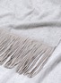 Detail View - Click To Enlarge - JANE CARR - 'The Gaucho' suede fringe cashmere scarf